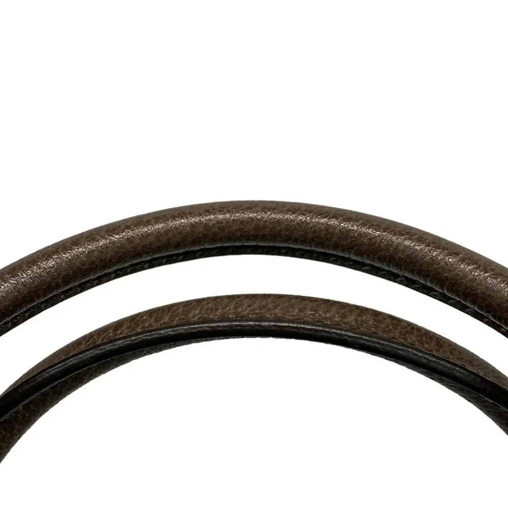 GUCCI JumboGG Tote Bag Beige Dark Brown Jacquard Leather Jumbo GG Canvas - Picture 11 of 15